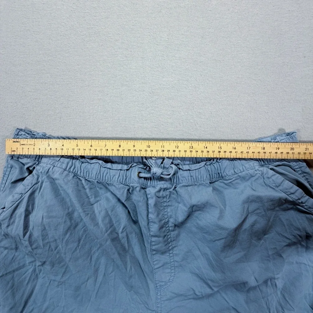 Sonoma Womens Pants Relaxed Light Blue Drawstring Elastic Waist 2X